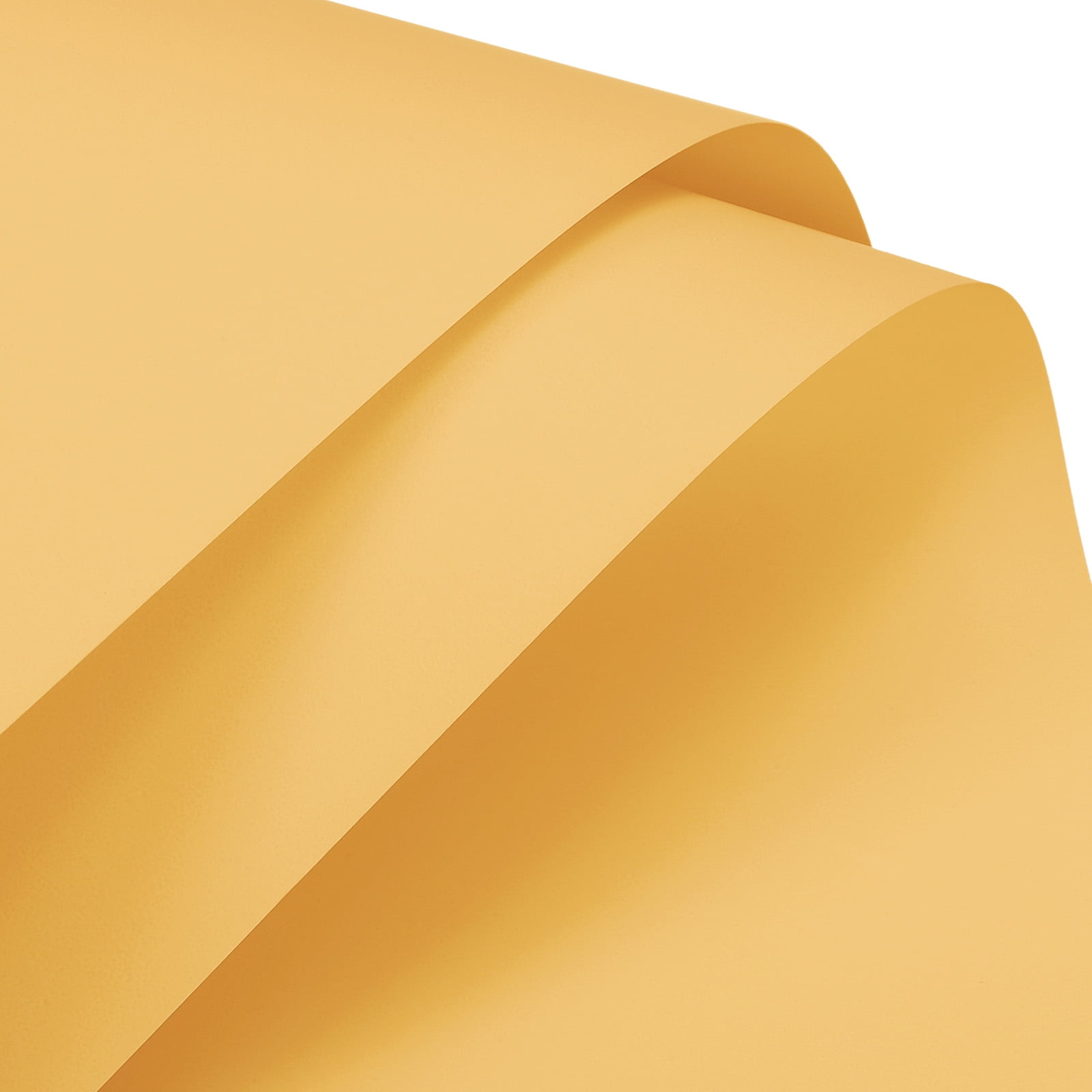 Pearlescent Film Flower Wrapping Paper 22.8x22.8 Inch Waterproof for Gift Box Packaging Bright Yellow Pack of 20