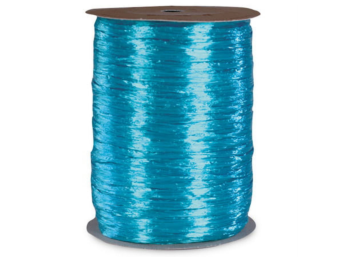 Pearlized Aqua gift packaging Raffia Ribbon