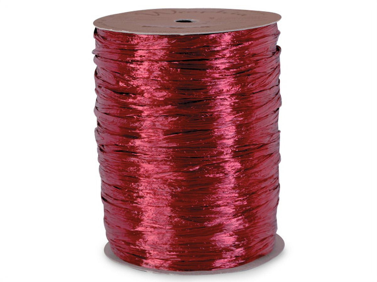 Pearlized Burgundy gift packaging Raffia Ribbon