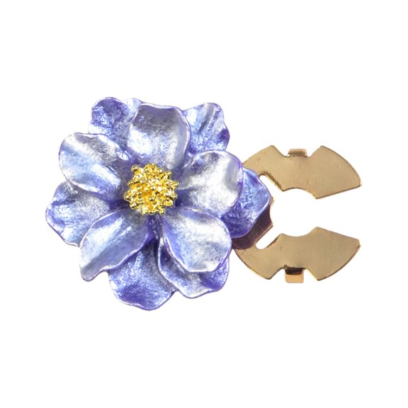 Pearlized Floral Cufflinks Clip Shirt Button Covers Clothing Jewelry Accessory