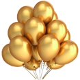 thumbnail image 1 of Pearlized Latex Balloons | Gold | Pack of 100 | Party Decor, 1 of 3
