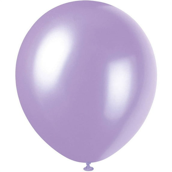 Pearlized Latex Balloons, Lavender, 12in, 8ct