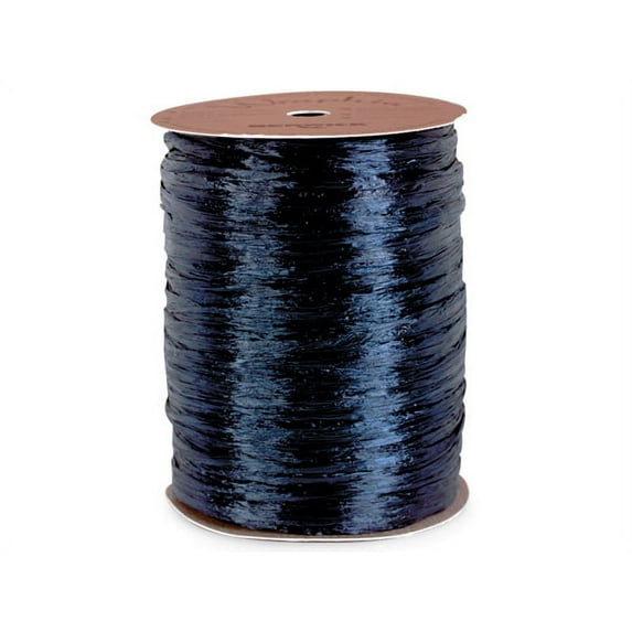 Pearlized Navy gift packaging Raffia Ribbon