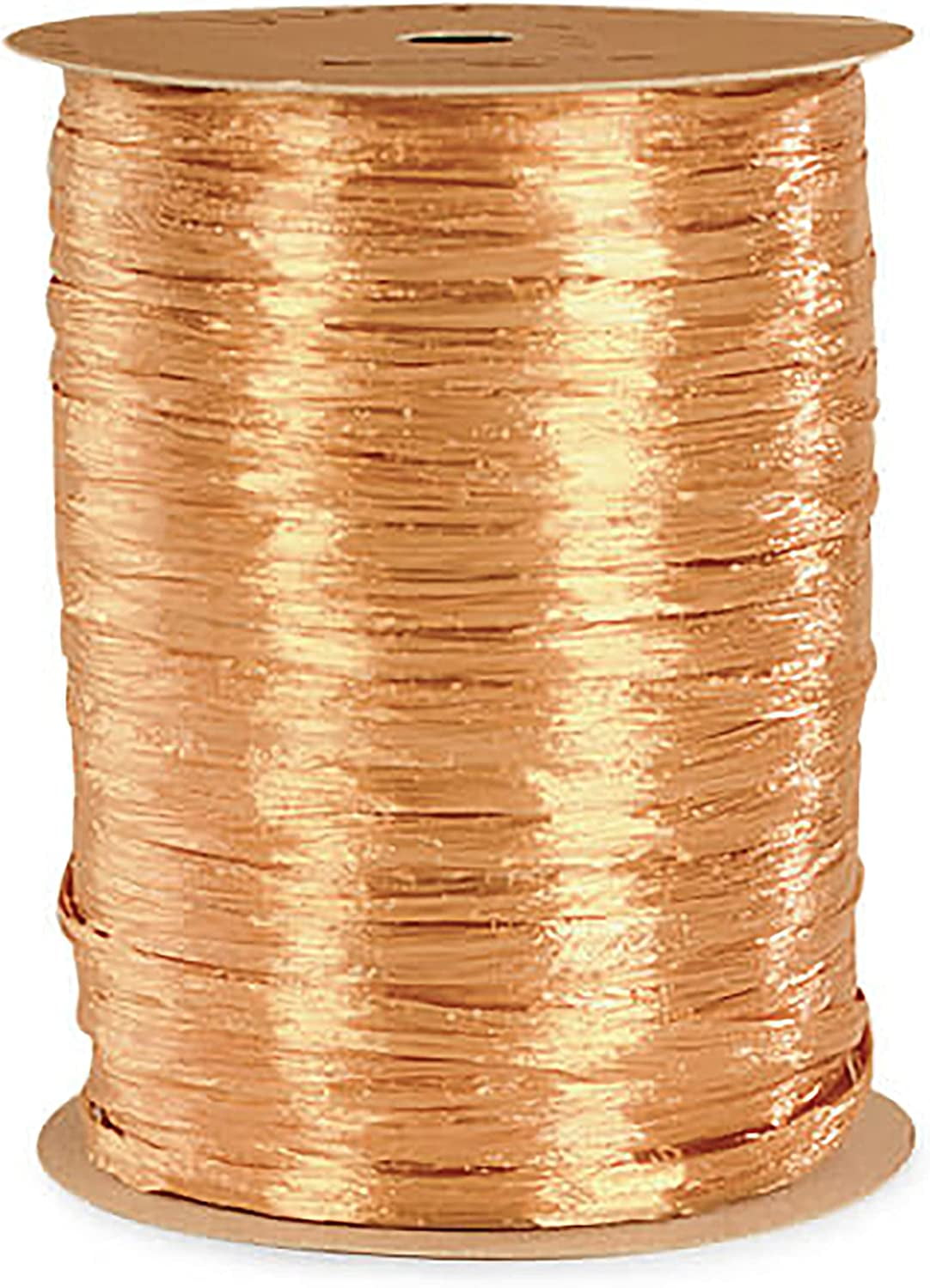 Pearlized Raffia Ribbon Roll 100 Yards for Kraft Packaging and Decoration (Gold)