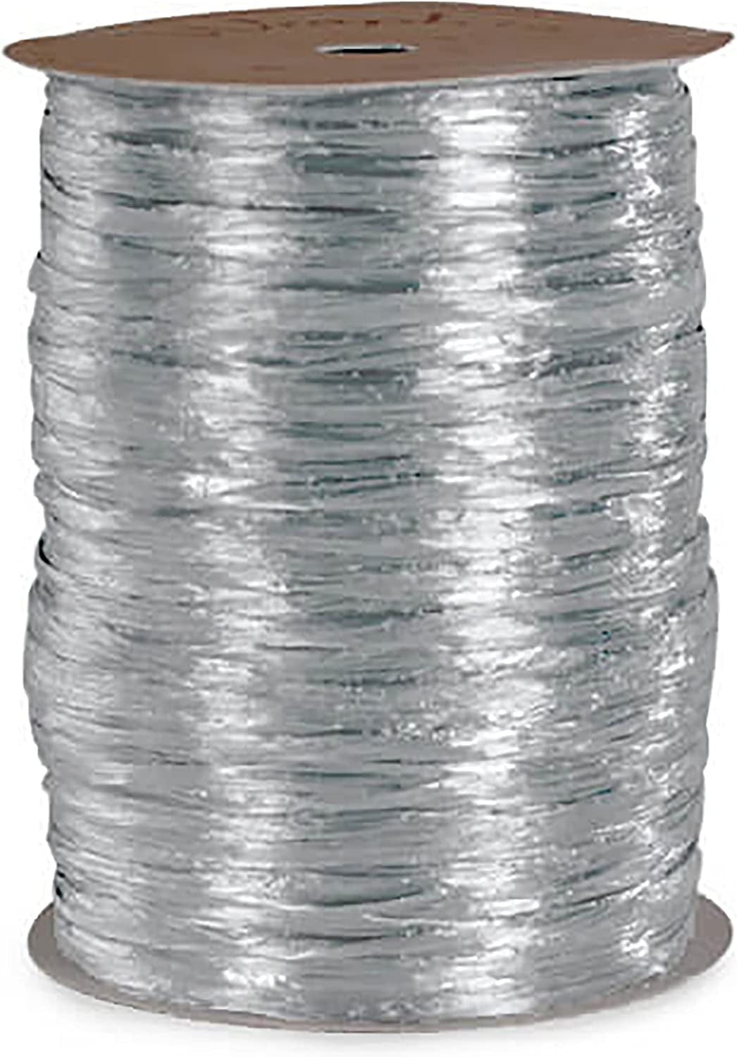 Pearlized Raffia Ribbon Roll 100 Yards for Kraft Packaging and Decoration (Silver)