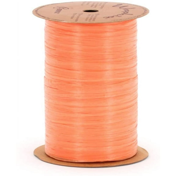 Pearlized Wraphia® Ribbon, 1/4 in x 100 Yards, Orange