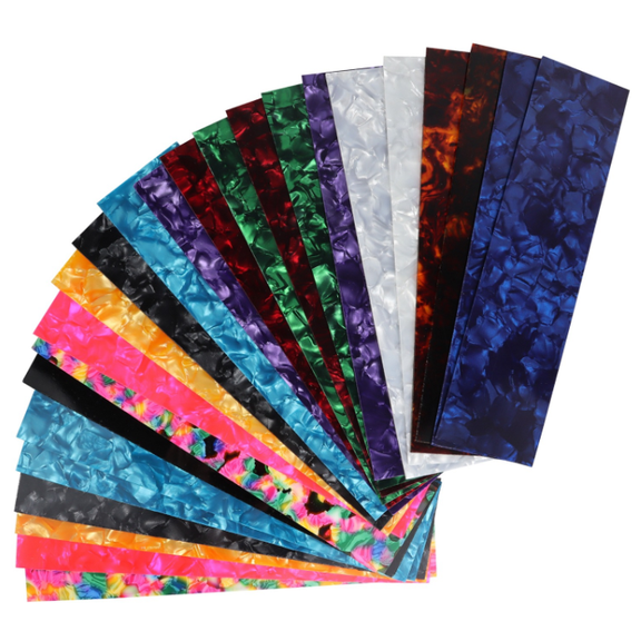 Pearloid Custom Guitar Pick Sheets, Multi Thickness Refill Strips Compatible with All DIY Guitar Pick Punch Makers - 0.50mm Light