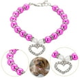 thumbnail image 1 of Pearls And Dog Pet Chain Adjustable Collar for Dogs Cats Stylish Comfortable Durable Training Accessory, 1 of 4