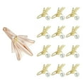 thumbnail image 1 of Pearls Embellished Wheats Napkin Rings Iron Alloy Table Setting Wedding Essential, 1 of 10