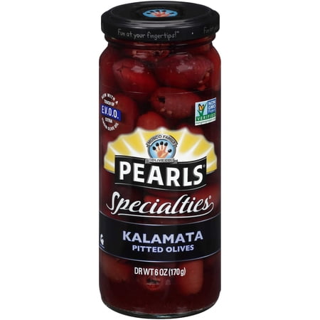 Pearls Kalamata Pitted Olives, 6oz