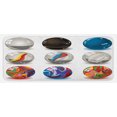 thumbnail image 1 of Pearls Kitchen Mat, Composition of Different Marbles with Glass and Porcelain Materials Like Bubbles Art, Plush Decorative Kitchen Mat with Non Slip Backing, 47" X 19", Multi, by Ambesonne, 1 of 1