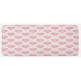 thumbnail image 1 of Pearls Kitchen Mat, Dotted Heart Pattern Love Themed Illustration Valentines Day Adornment, Plush Decorative Kitchen Mat with Non Slip Backing, 47" X 19", Blush Cream Red, by Ambesonne, 1 of 1