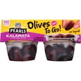 thumbnail image 1 of Pearls Olives To Go! Pitted Kalamata Olives, 6 Packages of (4) 1.4 Ounce Servings, 1 of 5