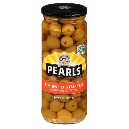 PearlsÂ® Pimiento Stuffed Manzanilla Olives 10 oz (Pack of 5)
