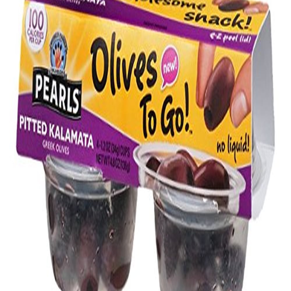 Pearls Pitted Kalamata Greek Olives (Pack of 12)