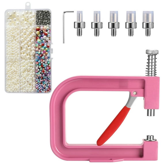 Pearls Setting Machine Rivets Fixing Machine Bead Setting Machines For Hat Shoes Clothes Bags Skirts Crafting