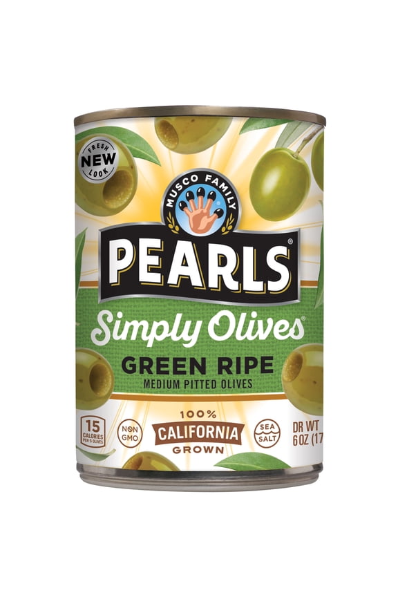 Simply Green Ripe Medium Pitted Olives 6 oz, Major Allergens Not Contained