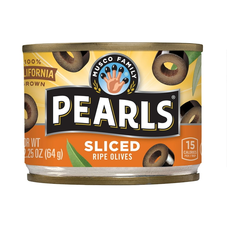 Pearls Olives, California Ripe, Sliced - 6 pack, 6.5 oz cans