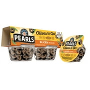 Pearls Sliced California Ripe Olives 4-1.4 oz. Cup. No Artificial Colors. Major Allergens Not Contained.