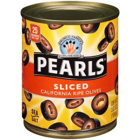 Pearls Sliced California Ripe Olives (Pack of 48)