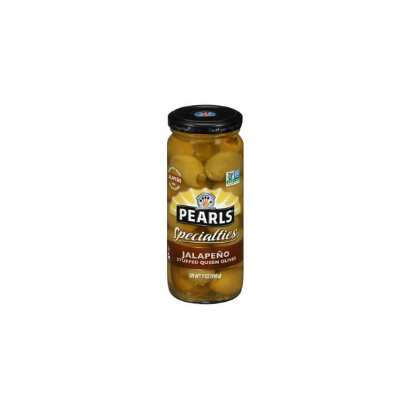 Pearls Specialties Jalapeno Stuffed Queen Olives, 7 oz (Pack of 14)