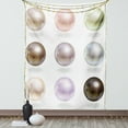 thumbnail image 1 of Pearls Tapestry, Graphic Round and Smooth Shapes Pastel Color Treasures of Sea Bridal Inspired Design, Wall Hanging for Bedroom Living Room Dorm Decor, 60W X 80L Inches, Multi, by Ambesonne, 1 of 5