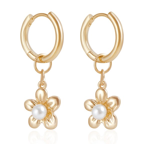 Pearls and Bowknot/Flower Hoop Earrings Fashion Accessory Fashionable Ear Rings