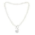 thumbnail image 1 of Pearls of the Orient Vita Freshwater Pearl Cherry Blossom Charm Necklace - Silver/White, 1 of 1