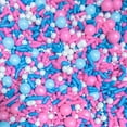 thumbnail image 1 of Pearly Pink Pearly Blue Baby Shower Gender Reveal Edible Cake Cookie Cupcake Ice Cream Donut Decoration Sprinkles Jimmies Quin Dessert Decoration Toppers 4oz, 1 of 3