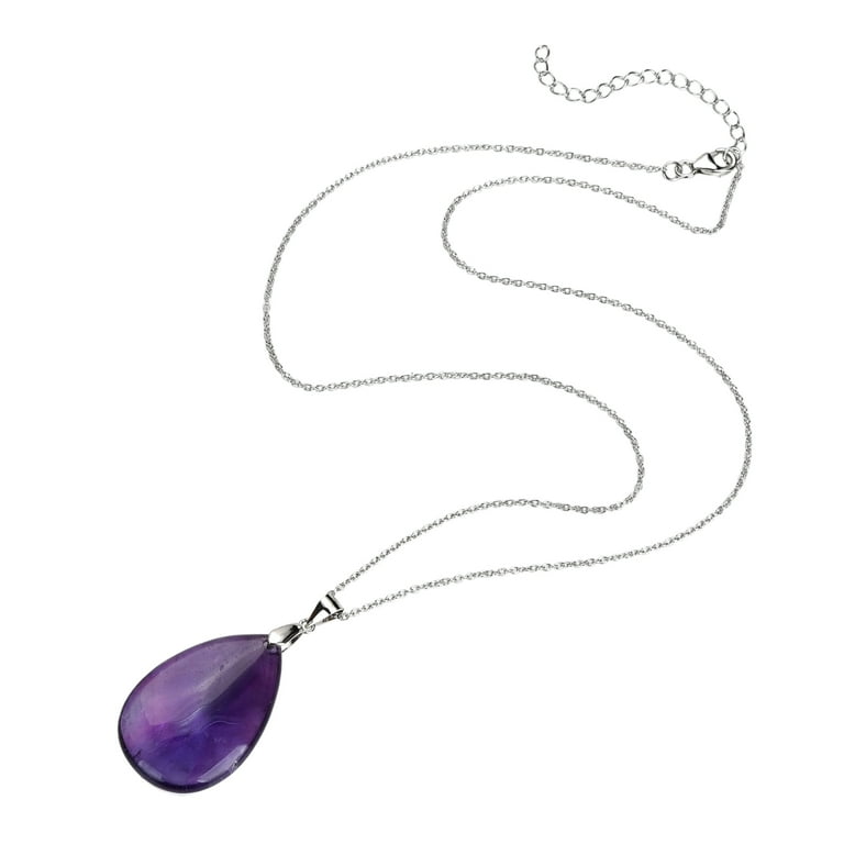 Pearlzocean Amethyst Necklace Amathis Crystal Real Crystal