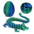 thumbnail image 1 of Pearoft 3D Printed Dragon Egg for Kids Age 3-12 Dragon Eggs with Dragon Inside, Crystal Dragon Fidget Toys for 3 4 5 6 7, Full Articulated Dragon in Egg, Adults Fidget Toys for Autism ADHD, 1 of 7