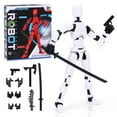 thumbnail image 1 of Pearoft Action Figures for Boys Toys Age 7 8 9 10 11: Multi-Jointed Movable Robot Figure for Boys Age 6-12 Years Old Adults Birthday Gifts, kids'Play Action Figures, 1 of 8