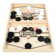 Fast Sling Puck Game 6 7 8 9 Year Old Kids, Slingshot Games Toy for Adults -Child,Table Desktop Battle Wooden Hockey Table Game Age 6-12, Family Foosball Winner Board Games Toys