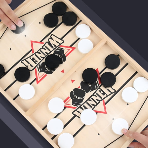 Fast Sling Puck Game 6 7 8 9 Year Old Kids, Slingshot Games Toy for Adults -Child,Table Desktop Battle Wooden Hockey Table Game Age 6-12, Family Foosball Winner Board Games Toys