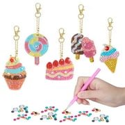 Pearoft Gifts for Girls Ages 7-12, Painting Keychain for Kids Boys DIY Stickers Toy for 6-9 Year Old Kids Coloring Art and Craft Kits for 10 11 12 Year Old Girls Birthday Presents Gift