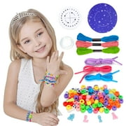 Pearoft Friendship Bracelet Kit for Girl Kids? DIY Bracelet Making Kit for 5-10 Year Old Kid Girls Birthday Gift for 5-12 Year Old Girl Children Charm Bracelets Bead Kit for Girls Birthday Present