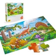 Pearoft Puzzles Toys for Boys Kids Girls, Birthday Gifts for Toddlers Boy Age 4 5 6 7 Kid Cute Dinosaur Jigsaw Puzzles Toy for 8 Year Old Child Preschool Learning Educational Toys 100 Piece