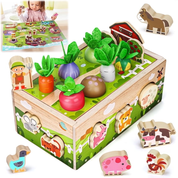 Pearoft Toys for 1 2 3 Year Olds Boys Girls, Montessori Sensory Toys ...