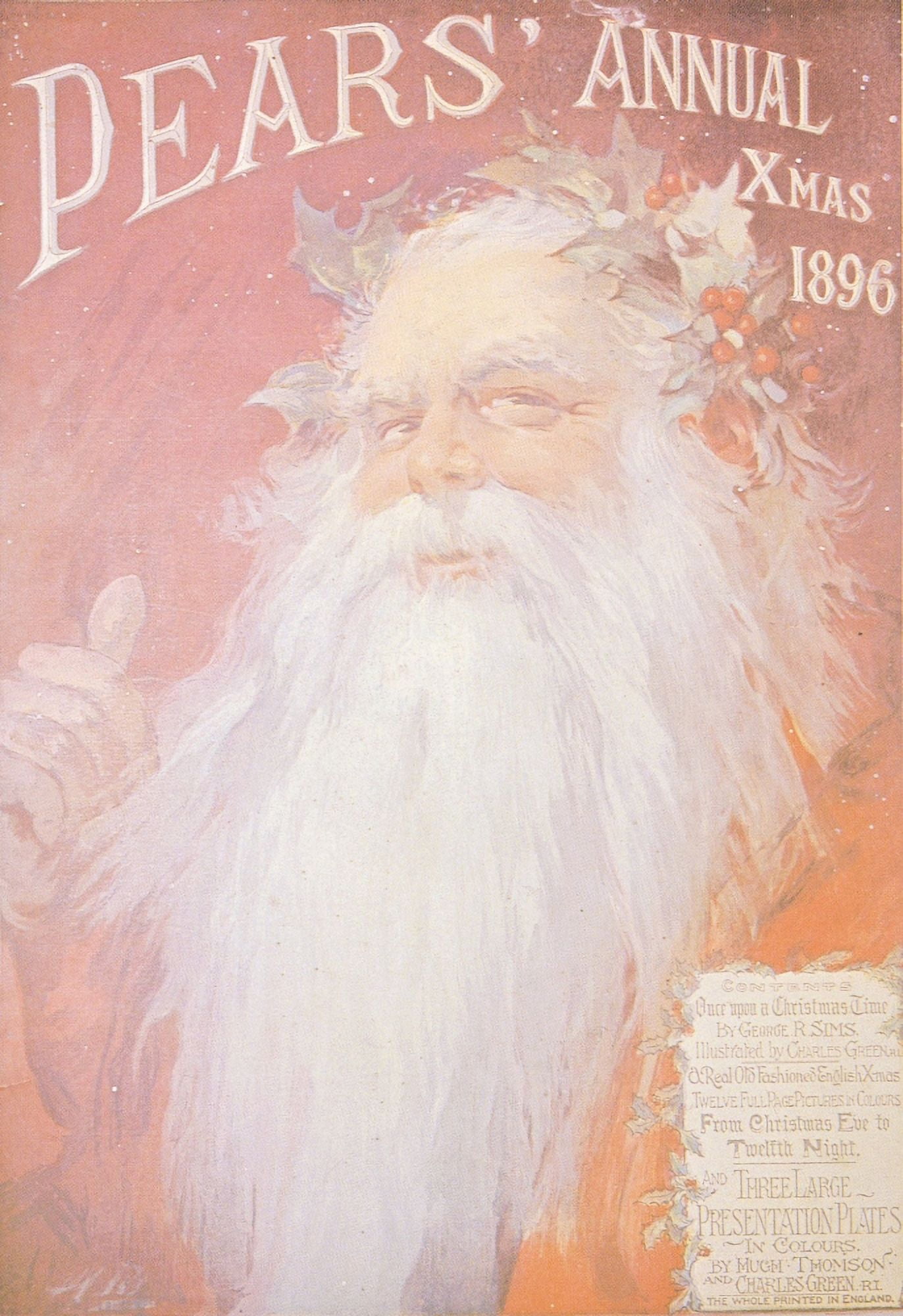 Pears Annual 1896 Father Christmas Canvas Art - Unknown (18 x 24)