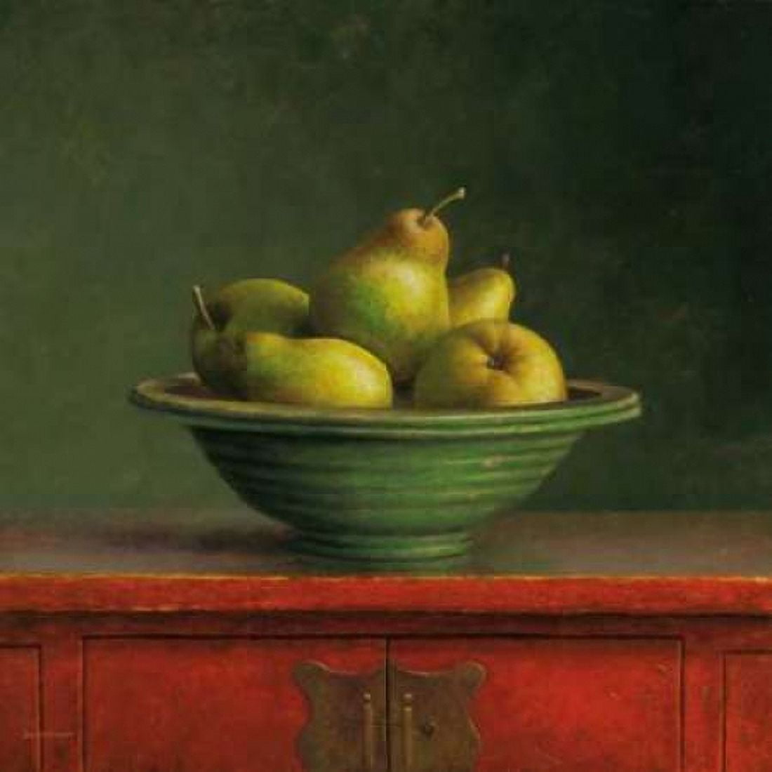 Pears Canvas Art - Jos van Riswick (24 x 24)