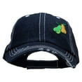 thumbnail image 1 of Pears Fruit Patched 6 Panel Denim Frayed Mesh Cap - Denim Navy OSFM, 1 of 5