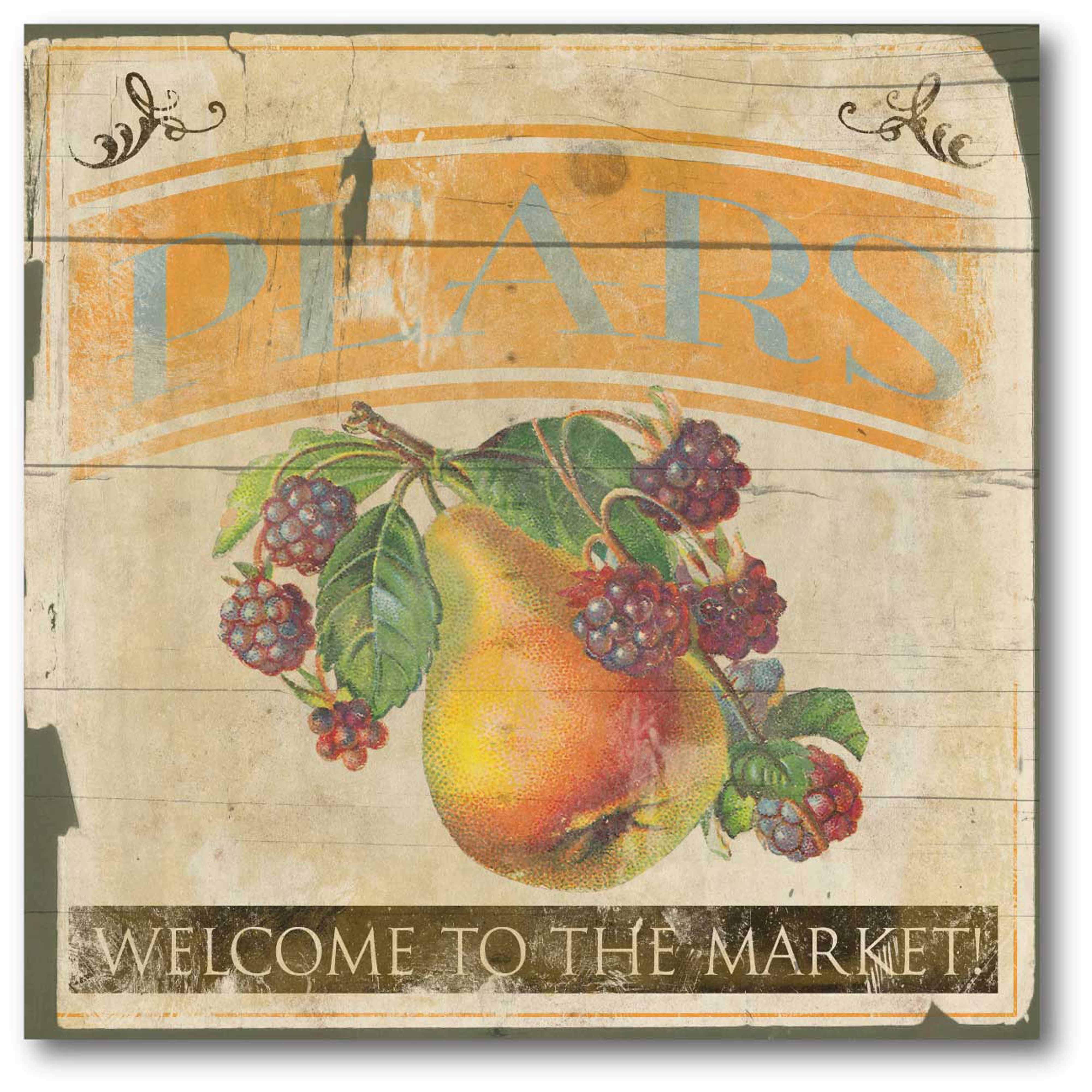 Pears Gallery-Wrapped Canvas Wall Art, 16x16