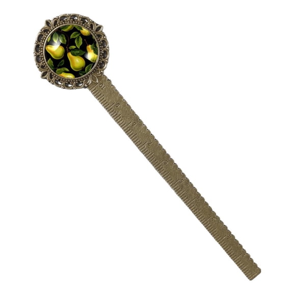 Pears Lace Bookmark in Antique Bronze: a Gift for Readers and Book Lovers - Book Accessories with Charm, Bookmarks, Book Markers, and Book Marks