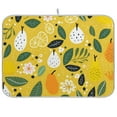 thumbnail image 1 of Pears Leaves Flowers Dish Drying Mat Dish Drainer Rack Mats Water Absorbent Non-Slip Easy Clean Heat Resistant for Kitchen Counter, 1 of 8