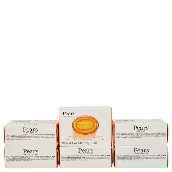 Pears Transparent Soap Gentle Care 6 Ct 4.4 oz