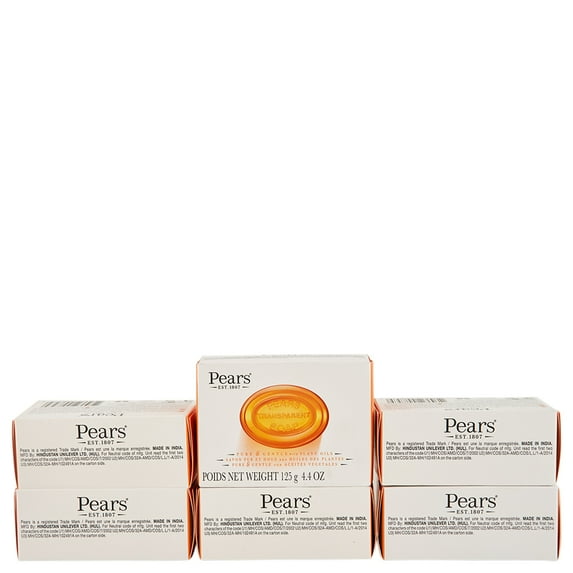 Pears Transparent Soap Gentle Care 6 Ct 4.4 oz