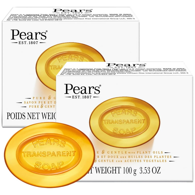 Pears Transparent Soap, Gentle Care for Sensitive Skin,