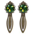 thumbnail image 1 of Pears Vintage Copper-Colored Lace Bookmarks: Set of 2 Stainless Steel Book Marks, Gifts for Book Lovers and Readers, 1 of 5