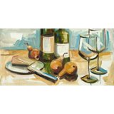 Pears Well with Wine Poster Print by Heather A. French-Roussia (24 x 12 ...
