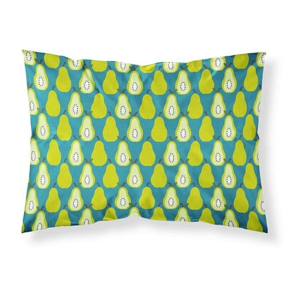 Pears on Green Fabric Standard Pillowcase